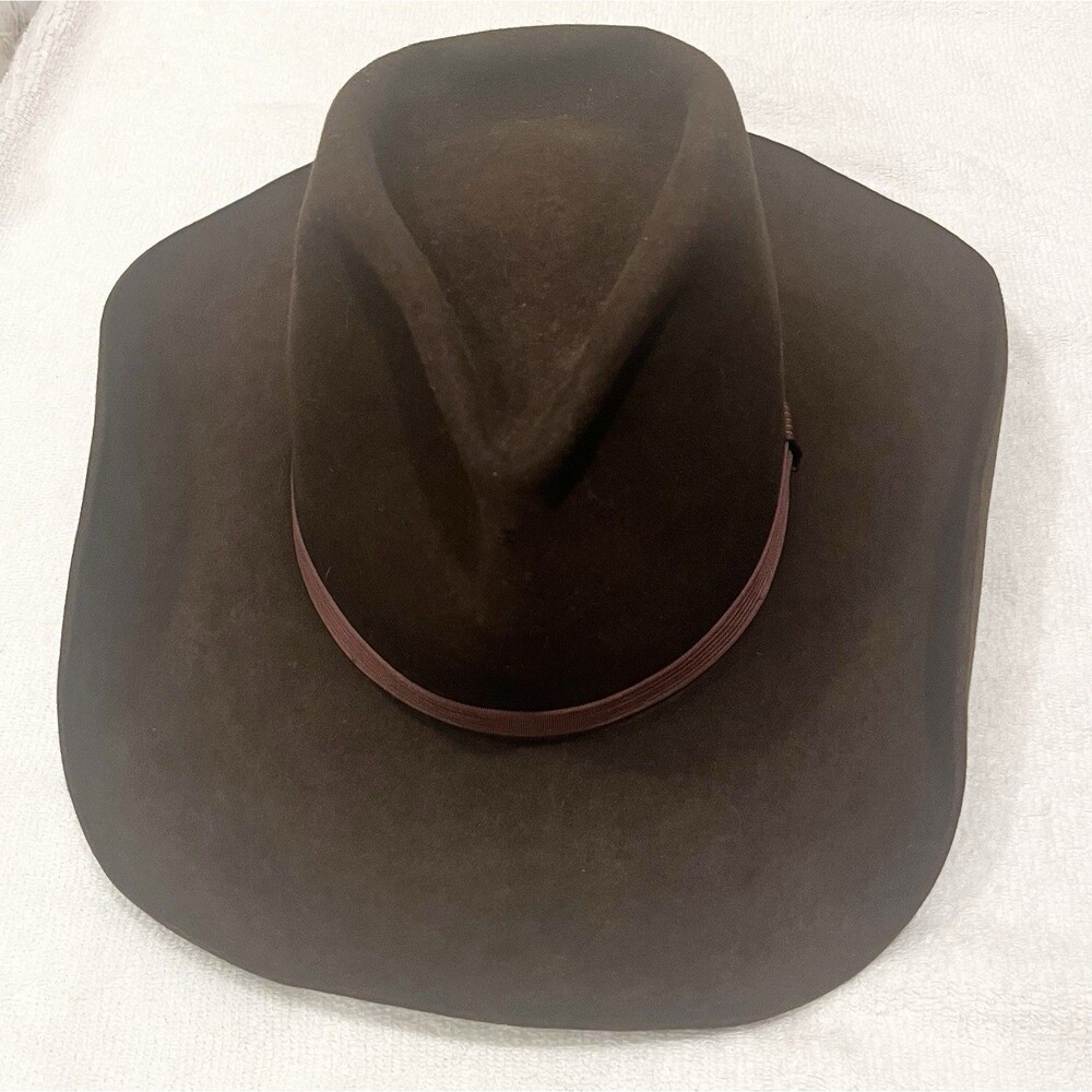 Vintage Resistol XXX Beaver Cowboy Hat Brown Western Self Conforming Long Oval